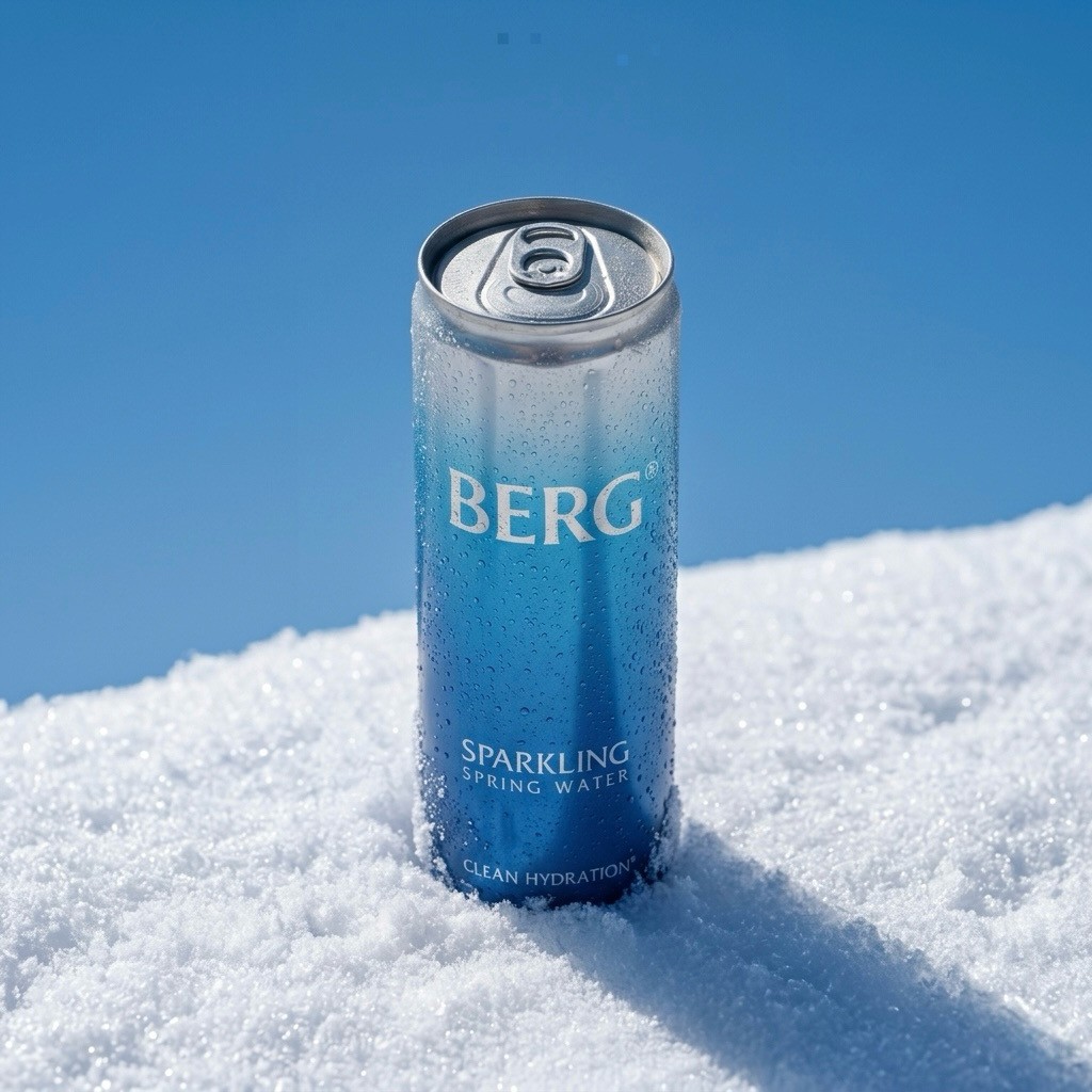 BERG — Premium Canned Spring Water, Canned at Source